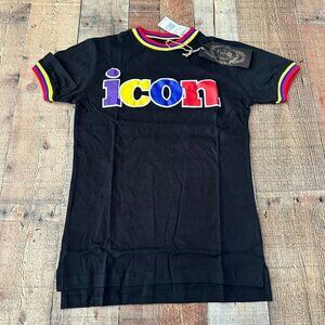 FWRD denim Icon graphic black tshirt boy's m 10/12